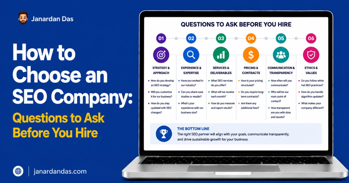 How to choose an SEO company