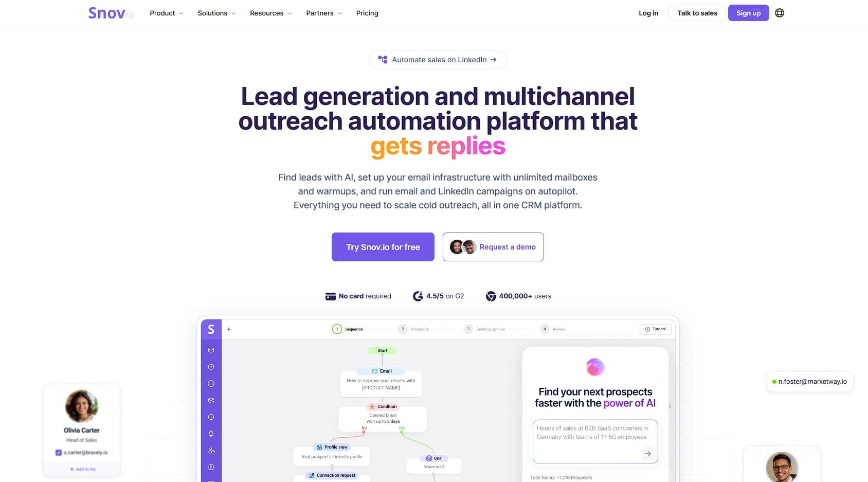 snov io - seo outreach software