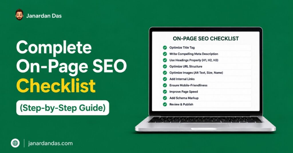 Complete On-Page SEO Checklist